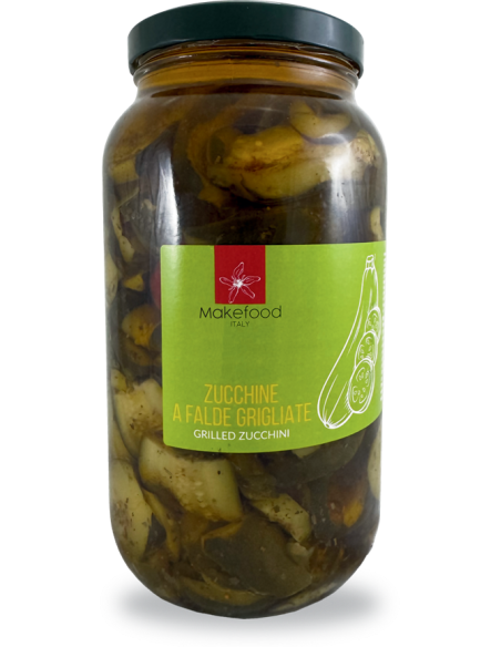 Zucchine a falde grigliate