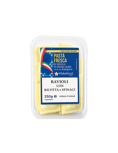 Ravioli con Ricotta e Funghi Porcini – 250g