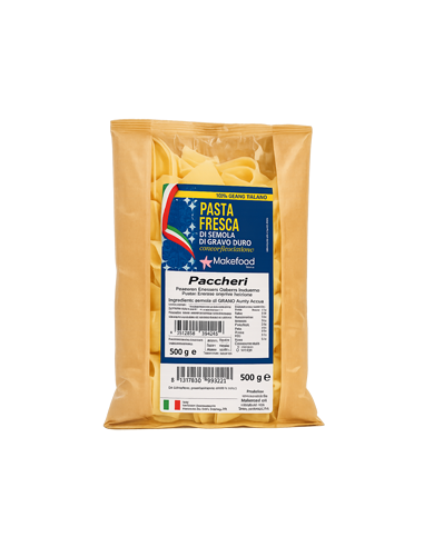 Paccheri freschi italiani – Pasta di semola di grano duro al 100% - 500g