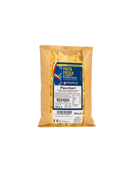 Paccheri freschi italiani – Pasta di semola di grano duro al 100% - 500g