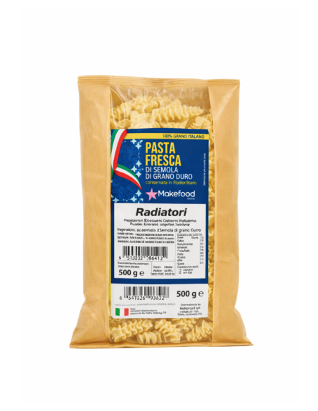 Radiatori Freschi di Semola di Grano Duro 100% Italiano – Make Food Italy - 500g