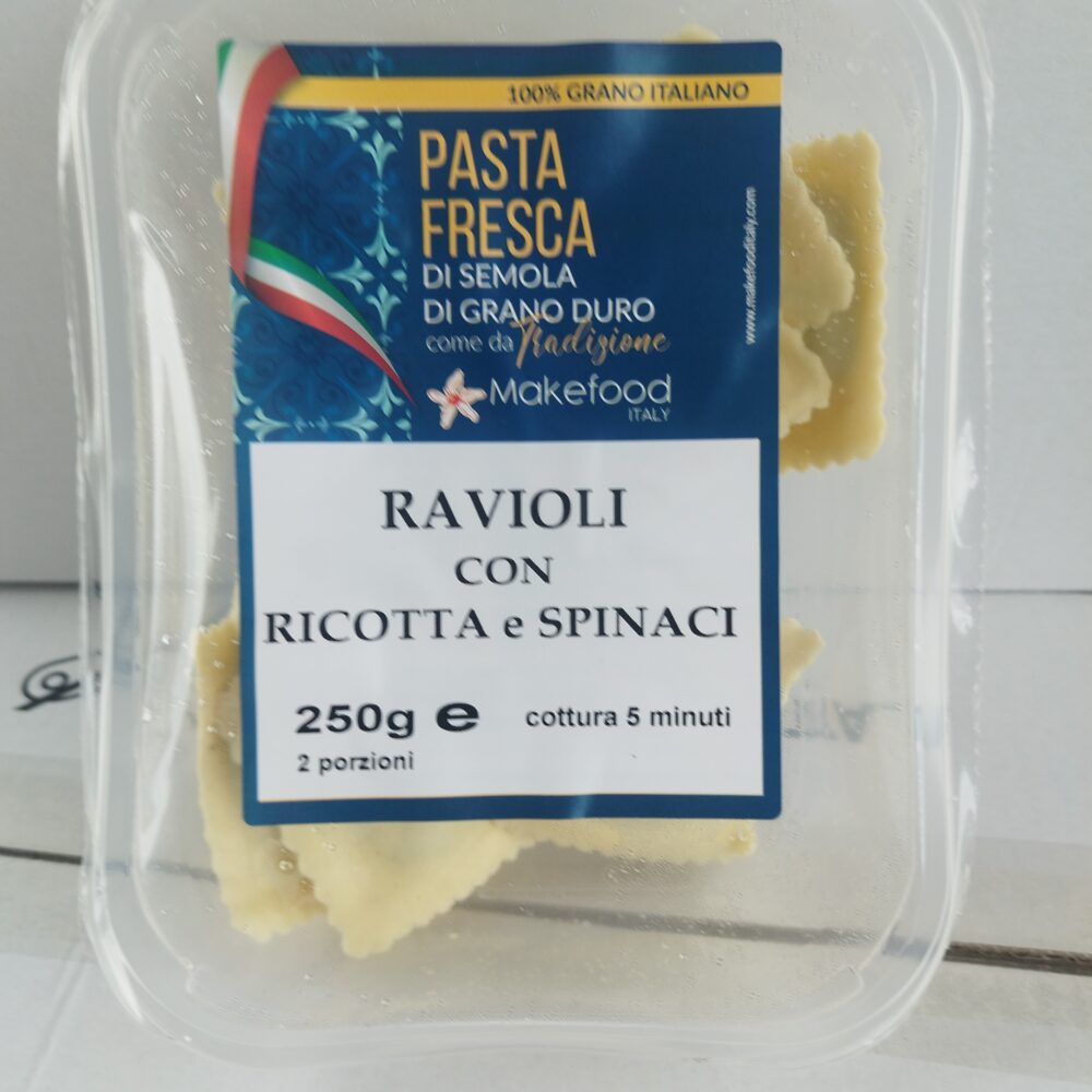Ravioli Ricotta e Spinaci – 250g