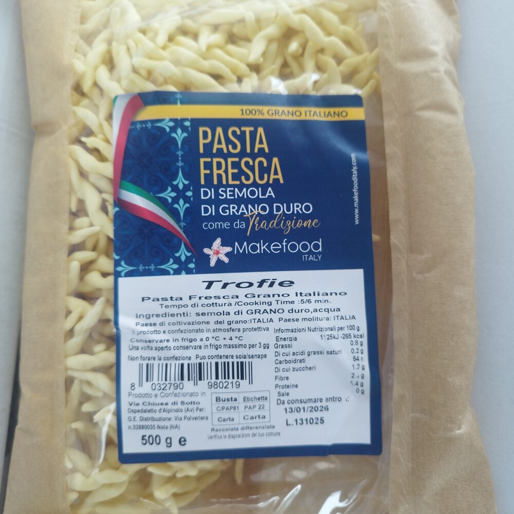 Fettuccine Fresche di Semola di Grano Duro 100% Italiano – Make Food Italy