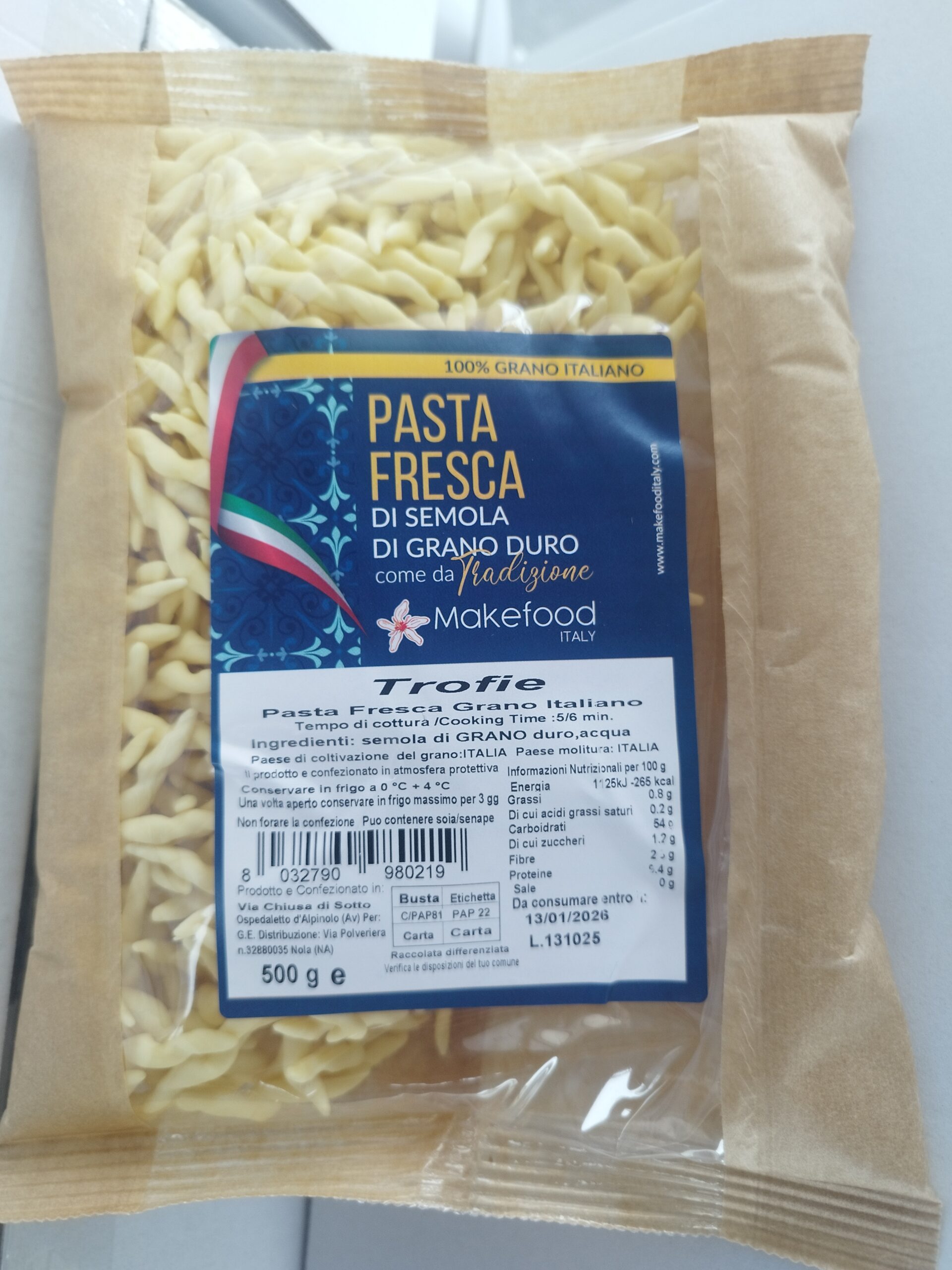Fettuccine Fresche di Semola di Grano Duro 100% Italiano – Make Food Italy