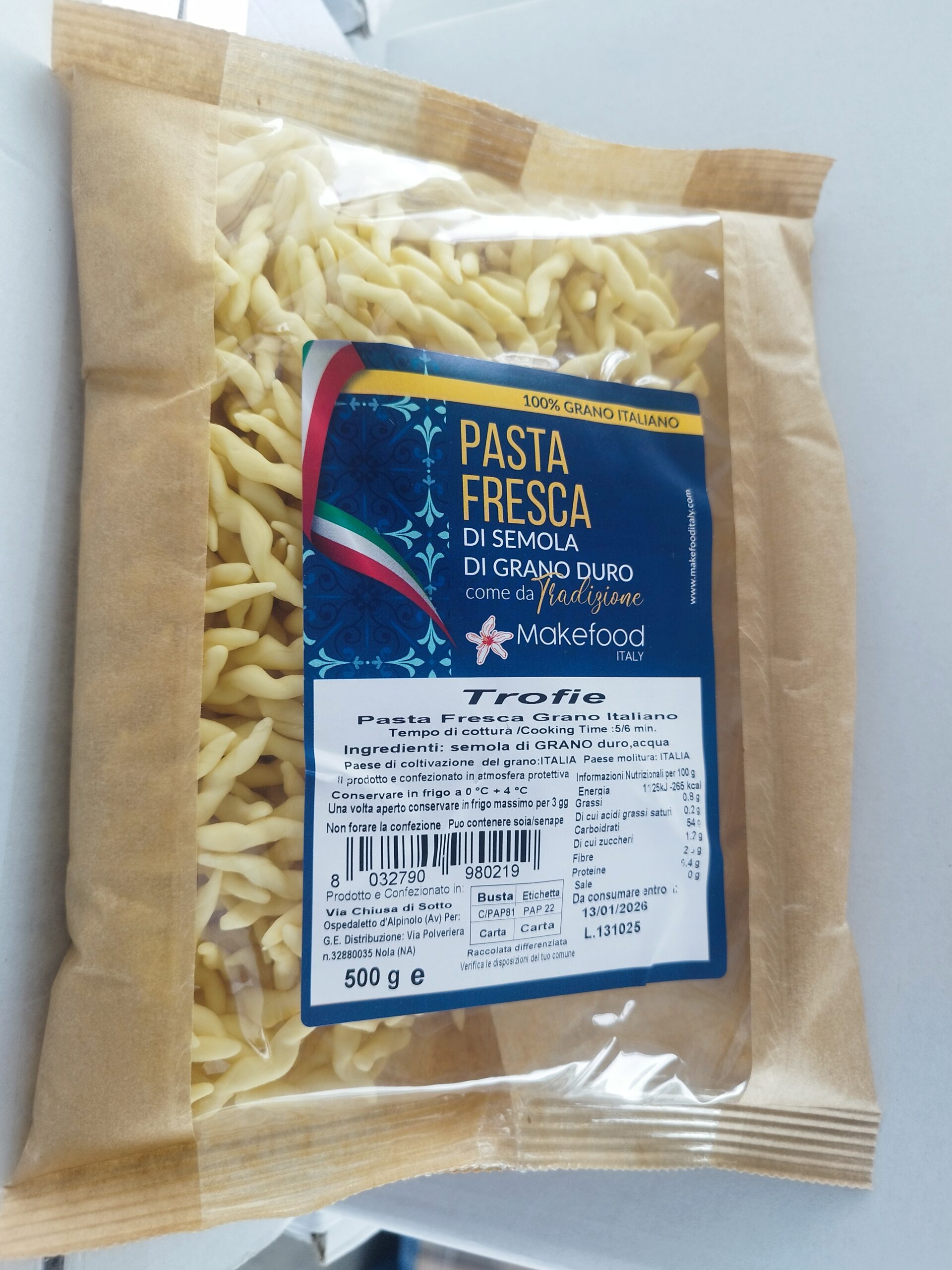 Fettuccine Fresche di Semola di Grano Duro 100% Italiano – Make Food Italy - immagine 3